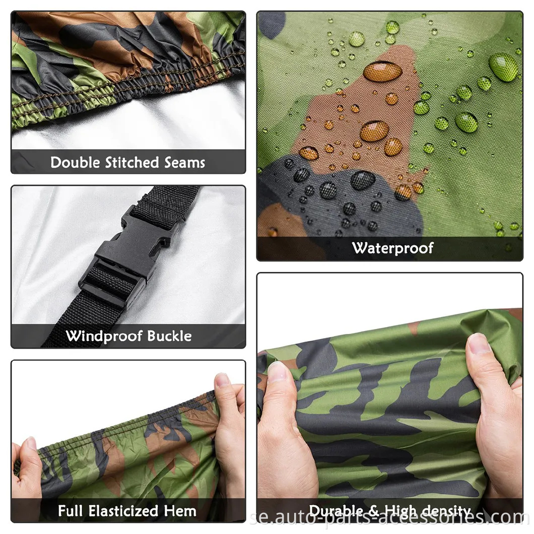 All-weather kamouflage design vattentät anti-UV utomhusbilskydd